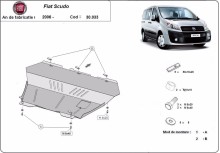Stahl Unterfahrschutz für Motor, Getriebe Fiat Scudo (2006-2016)