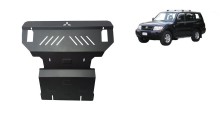 Stahl Unterfahrschutz für Motor, Kühler Mitsubishi Pajero 3 (V60, V70) (1999-2007)