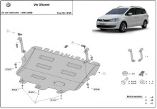 Stalowa Osłona pod silnik Volkswagen Sharan - Webasto (2010-2022) EAN
