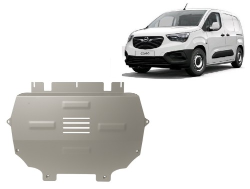 Aluminium Unterfahrschutz für Motor Opel Vauxhall Combo (2018-2026)