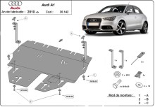 Stahl Unterfahrschutz für Motor Audi A1 (2010-2017)