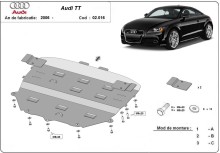 Stahl Unterfahrschutz für Motor Audi TT (2006-2014)