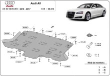 Stahl Unterfahrschutz für Getriebe Audi A8 (2010-2017)