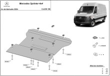 Stahl Unterfahrschutz für Getriebe Mercedes Sprinter (2024-2026)