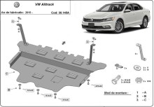 Stalowa Osłona pod silnik VW Passat Alltrack - automatyczna skrzynia biegów (2015-2023) EAN