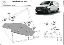 Stahl Unterfahrschutz für Stop-Go system Mercedes Vito W447, 4x2, 1.6 D (2014-2026)