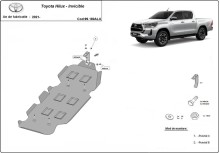 Aluminium Unterfahrschutz für Kraftstofftank Toyota Hilux Invincible (2021-2026)