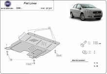 Stahl Unterfahrschutz für Motor Fiat Linea (2007-2018)