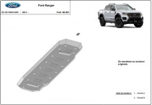 Stahl Unterfahrschutz für Kraftstofftank Ford Ranger (2011-2023)