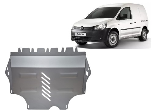Aluminium Unterfahrschutz für Motor mit Webasto Volkswagen Caddy (2011-2020)