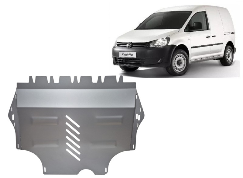 Aluminium Unterfahrschutz für Motor mit Webasto Volkswagen Caddy (2011-2020)