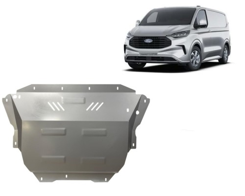 Unterfahrschutz aus verzinktem Stahl für Motor Ford Tourneo Custom (2023-2026)