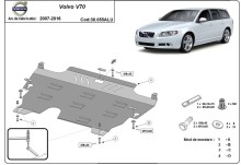 Aluminium Unterfahrschutz für Motor Volvo V70 (2007-2016)