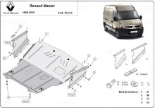 Stahl Unterfahrschutz für Motor Renault Master 2 (1998-2010)