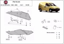 Stahl Unterfahrschutz für Motor Fiat Scudo (1995-2006)