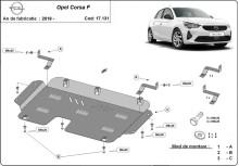 Stahl Unterfahrschutz für Motor Opel Corsa F (2019-2026)