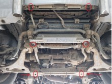 Stahl Unterfahrschutz für Motor, Kühler Mitsubishi Pajero 3 (V60, V70) Vers 2.0 (1999-2007)
