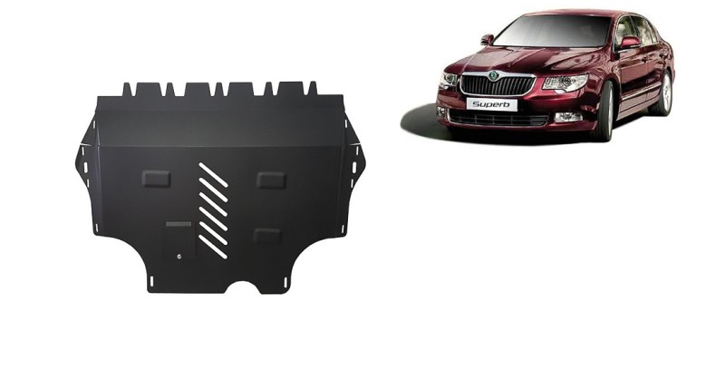 Stahl Unterfahrschutz für Motor Skoda Superb (2008-2015)