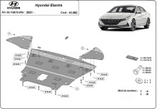Stahl Unterfahrschutz für Motor Hyundai Elantra (2021-2026)