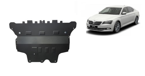 Stahl Unterfahrschutz für Motor Skoda Superb - Automatikgetriebe (2015-2024)