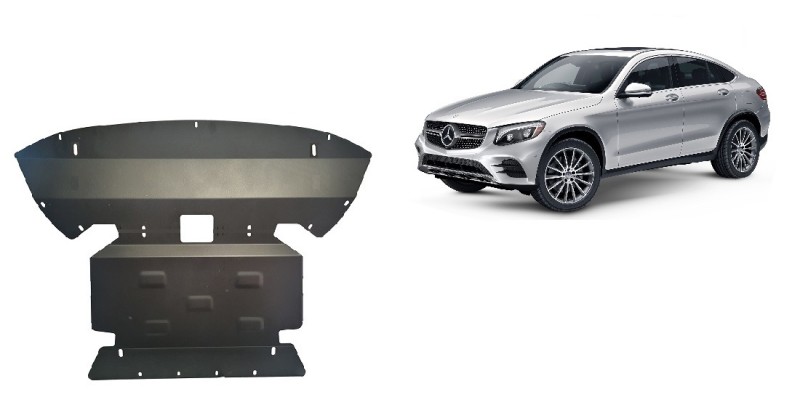 Stahl Unterfahrschutz für Motor Mercedes GLC Coupe X253 (2015-2022)