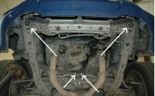 Stahl Unterfahrschutz für Motor Subaru Forester 2 (2002-2008)