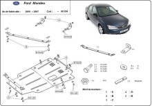 Stahl Unterfahrschutz für Motor Ford Mondeo 3 (2000-2007)