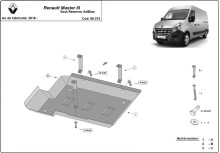Stahl Unterfahrschutz für AdBluetank Renault Master 3 - Model 3 (2016-2024)