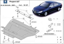 Stahl Unterfahrschutz für Motor Peugeot 607 (2001-2010)
