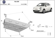 Stahl Unterfahrschutz für Motor Fiat 500 (2007-2026)