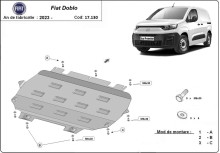 Stahl Unterfahrschutz für Motor Fiat Doblo (2023-2026)