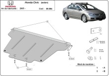 Stahl Unterfahrschutz für Motor Honda Civic (sedan) (2005-2015)