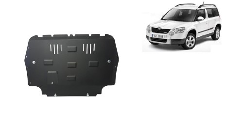 Stahl Unterfahrschutz für Motor, Getriebe Skoda Yeti (2009-2012)