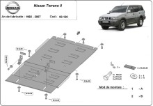 Stahl Unterfahrschutz für Getriebe Nissan Terrano II (1992-2007)