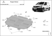 Stahl Unterfahrschutz für Motor Peugeot Partner (2018-2026)