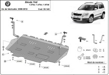 Stahl Unterfahrschutz für Motor, Getriebe Skoda Yeti (2009-2012)