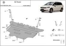 Aluminium Unterfahrschutz für Motor Volkswagen Touran (2015-2026)