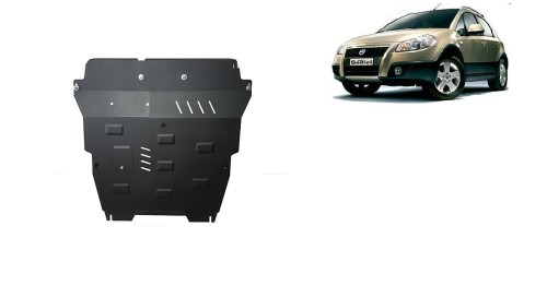 Stahl Unterfahrschutz für Motor Fiat Sedici (2005-2014)
