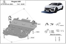 Stahl Unterfahrschutz für Motor Peugeot 408 (2022-2026)