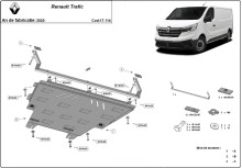 Stahl Unterfahrschutz für Motor Renault Trafic (2022-2026)