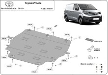 Stalowa Osłona pod silnik Toyota Proace (2016-2026) EAN