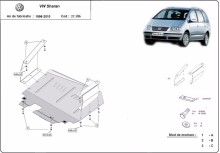 Stalowa Osłona pod silnik Volkswagen Sharan (1999-2010) EAN
