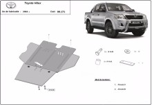 Stahl Unterfahrschutz für Getriebe, Partikelfilter Toyota Hilux (2004-2015)
