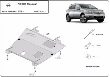 Stahl Unterfahrschutz für Motor Nissan Qashqai (2006-2013)