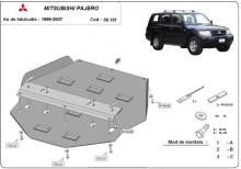 Stahl Unterfahrschutz für Getriebe Mitsubishi Pajero 3 (V60, V70) Vers. 2.0 (1999-2007)
