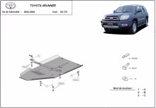 Stahl Unterfahrschutz für Getriebe Toyota 4Runner (2002-2009)