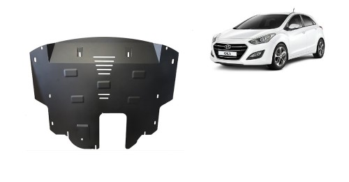Stahl Unterfahrschutz für Motor Hyundai I30 (2015-2016)