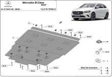 Aluminium Unterfahrschutz für Motor Mercedes B-Classe (2018-2026)