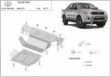 Stahl Unterfahrschutz für Motor, Kühler Toyota Hilux (2004-2015)