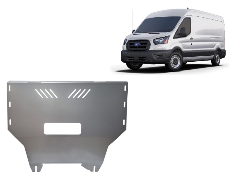 Aluminium Unterfahrschutz für Motor Ford Transit (2013-2023)